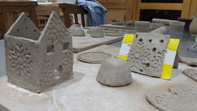 Christmas decorations underway